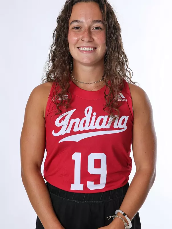 BLOOMINGTON, IN - August 07, 2023 - midfielder Taylor Etling #19 of the Indiana Hoosiers during Media Day IU Field Hockey Complex in Bloomington, IN. Photo By Gretta Cohoon/Indiana Athletics