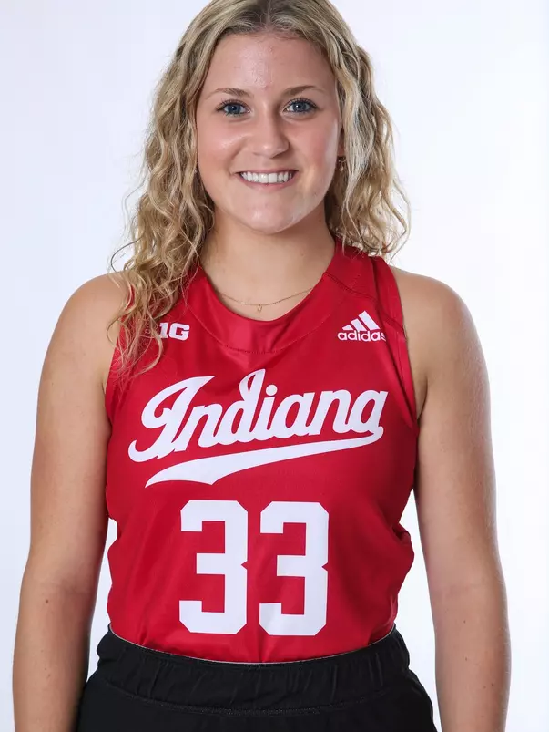 BLOOMINGTON, IN - August 07, 2023 - midfielder/defense Hannah Riddle #33 of the Indiana Hoosiers during Media Day IU Field Hockey Complex in Bloomington, IN. Photo By Gretta Cohoon/Indiana Athletics