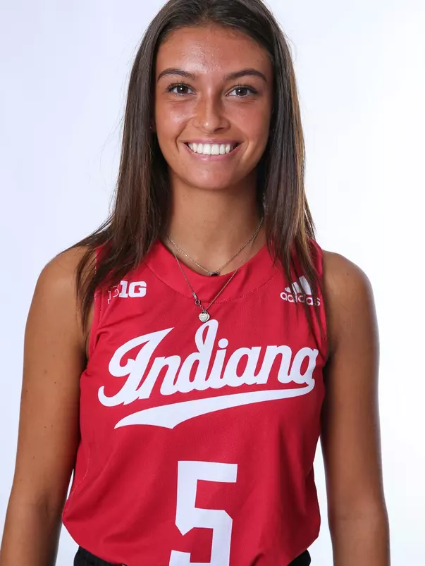 BLOOMINGTON, IN - August 07, 2023 - defender Kai Snell #5 of the Indiana Hoosiers during Media Day IU Field Hockey Complex in Bloomington, IN. Photo By Gretta Cohoon/Indiana Athletics