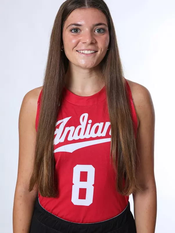 BLOOMINGTON, IN - August 07, 2023 - defender Kylie Dawson #8 of the Indiana Hoosiers during Media Day IU Field Hockey Complex in Bloomington, IN. Photo By Gretta Cohoon/Indiana Athletics