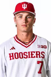 BLOOMINGTON, IN - NOVEMBER 13, 2023 - infielder Hayden Carlson #7 of the Indiana Hoosiers during Photo Day in Bloomington, IN.