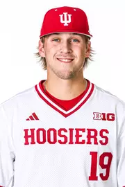 BLOOMINGTON, IN - NOVEMBER 13, 2023 - left-hand pitcher Braydon Keyster #19 of the Indiana Hoosiers during Photo Day in Bloomington, IN.