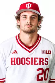 BLOOMINGTON, IN - NOVEMBER 13, 2023 - outfielder Nick Mitchell #20 of the Indiana Hoosiers during Photo Day in Bloomington, IN.