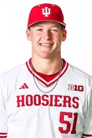BLOOMINGTON, IN - NOVEMBER 13, 2023 - catcher Brayden Risedorph #51 of the Indiana Hoosiers during Photo Day in Bloomington, IN.