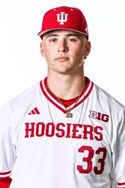BLOOMINGTON, IN - NOVEMBER 13, 2023 - catcher AJ Shepard #33 of the Indiana Hoosiers during Photo Day in Bloomington, IN.