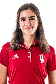 BLOOMINGTON, IN - September 9, 2024 - Ines Herault of the Indiana Hoosiers during Track and Field Media Day at Simon Skjodt Assembly Hall in Bloomington, IN. Photo By Maddi Sponsel/Indiana Athletics
