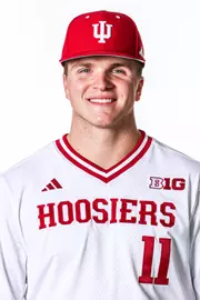 BLOOMINGTON, IN - NOVEMBER 13, 2023 - outfielder Brayden Bakes #11 of the Indiana Hoosiers during Photo Day in Bloomington, IN.