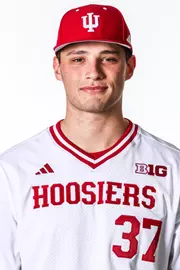 BLOOMINGTON, IN - NOVEMBER 13, 2023 - right-handed pitcher Luke Sinnard #37 of the Indiana Hoosiers during Photo Day in Bloomington, IN.