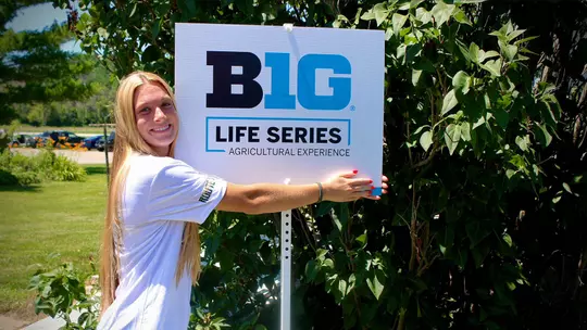 Grzesiak Participates In B1G Life Series: Agriculture Experience