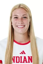 BLOOMINGTON, IN - July 24, 2025 - forward Marisa Grzesiak #12 of the Indiana Hoosiers during media day at Simon Skjodt Assembly Hall in Bloomington, IN. Photo By Luke Miller/Indiana Athletics