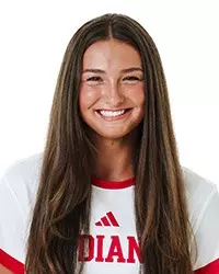 BLOOMINGTON, IN - July 24, 2025 - midfielder Kennedy Neighbors #2 of the Indiana Hoosiers during media day at Simon Skjodt Assembly Hall in Bloomington, IN. Photo By Luke Miller/Indiana Athletics