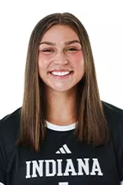 BLOOMINGTON, IN - July 24, 2025 - goalkeeper Sally Rainey #1 of the Indiana Hoosiers during media day at Simon Skjodt Assembly Hall in Bloomington, IN. Photo By Luke Miller/Indiana Athletics