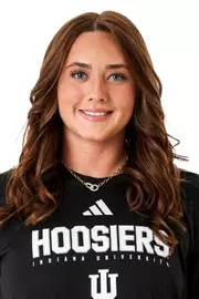 BLOOMINGTON, IN - January 13, 2026 - center Keira Blitzer #4 of the Indiana Hoosiers during water polo media day at Simon Skjodt Assembly Hall in Bloomington, Indiana. Photo by Spencer Meyer/Indiana Athletics