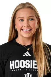 BLOOMINGTON, IN - January 13, 2026 - attacker Louisa Downes #25 of the Indiana Hoosiers during water polo media day at Simon Skjodt Assembly Hall in Bloomington, Indiana. Photo by Spencer Meyer/Indiana Athletics