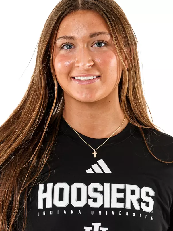 BLOOMINGTON, IN - January 13, 2026 - attacker Kaitlin Elias #10 of the Indiana Hoosiers during water polo media day at Simon Skjodt Assembly Hall in Bloomington, Indiana. Photo by Spencer Meyer/Indiana Athletics