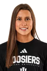 BLOOMINGTON, IN - January 13, 2026 - attacker Nikki Frazier #3 of the Indiana Hoosiers during water polo media day at Simon Skjodt Assembly Hall in Bloomington, Indiana. Photo by Spencer Meyer/Indiana Athletics