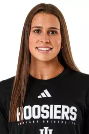 BLOOMINGTON, IN - January 13, 2026 - attacker Sammy Frazier #12 of the Indiana Hoosiers during water polo media day at Simon Skjodt Assembly Hall in Bloomington, Indiana. Photo by Spencer Meyer/Indiana Athletics