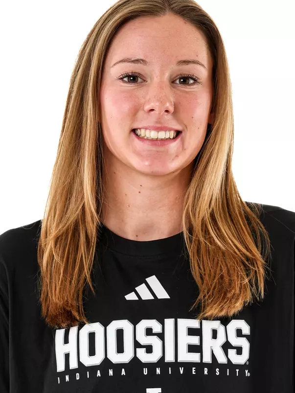 BLOOMINGTON, IN - January 13, 2026 - defender Jane Girard #20 of the Indiana Hoosiers during water polo media day at Simon Skjodt Assembly Hall in Bloomington, Indiana. Photo by Spencer Meyer/Indiana Athletics