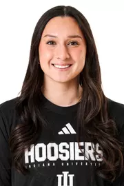 BLOOMINGTON, IN - January 13, 2026 - attacker Gwyneth Le #18 of the Indiana Hoosiers during water polo media day at Simon Skjodt Assembly Hall in Bloomington, Indiana. Photo by Spencer Meyer/Indiana Athletics