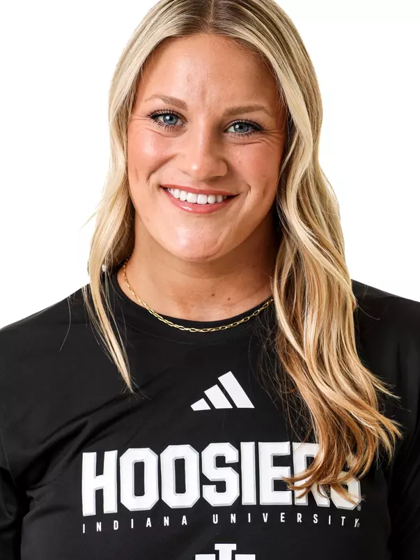 BLOOMINGTON, IN - January 13, 2026 - attacker Natalie McCarroll #5 of the Indiana Hoosiers during water polo media day at Simon Skjodt Assembly Hall in Bloomington, Indiana. Photo by Spencer Meyer/Indiana Athletics
