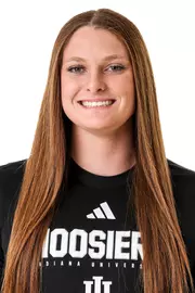 BLOOMINGTON, IN - January 13, 2026 - attacker Morgan Schink #8 of the Indiana Hoosiers during water polo media day at Simon Skjodt Assembly Hall in Bloomington, Indiana. Photo by Spencer Meyer/Indiana Athletics