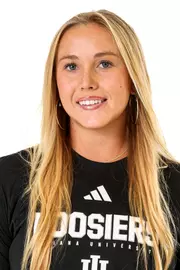 BLOOMINGTON, IN - January 13, 2026 - attacker Summer Stelck of the Indiana Hoosiers during water polo media day at Simon Skjodt Assembly Hall in Bloomington, Indiana. Photo by Spencer Meyer/Indiana Athletics