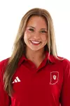 BLOOMINGTON, IN - September 08, 2026 - Emma Belk during media day at Simon Skjodt Assembly Hall in Bloomington, IN. Photo By Luke Miller/Indiana Athletics