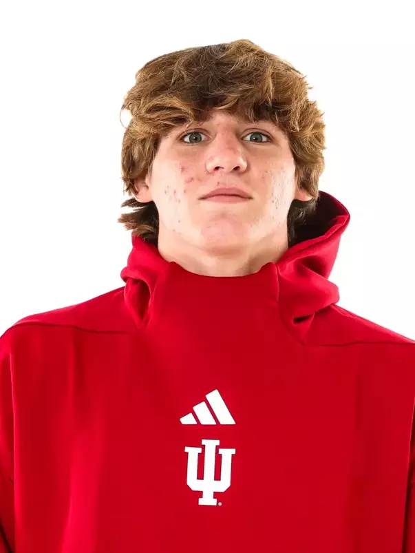 BLOOMINGTON, IN - September 23, 2026 - Jackson Blum of the Indiana Hoosiers during Media Day at Simon Skjodt Assembly Hall in Bloomington, IN. Photo By Easton Zelinsky / Indiana Athletics
