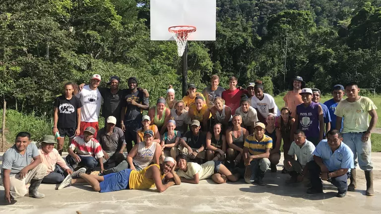 Kent State Student-Athletes and Staff Complete Courts for Kids Service Project in Belize