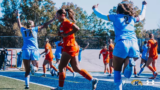 Sam Miller and Lila Simon Celebrate KSU Soccer