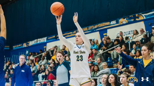 Mya Babbitt in action against Akron