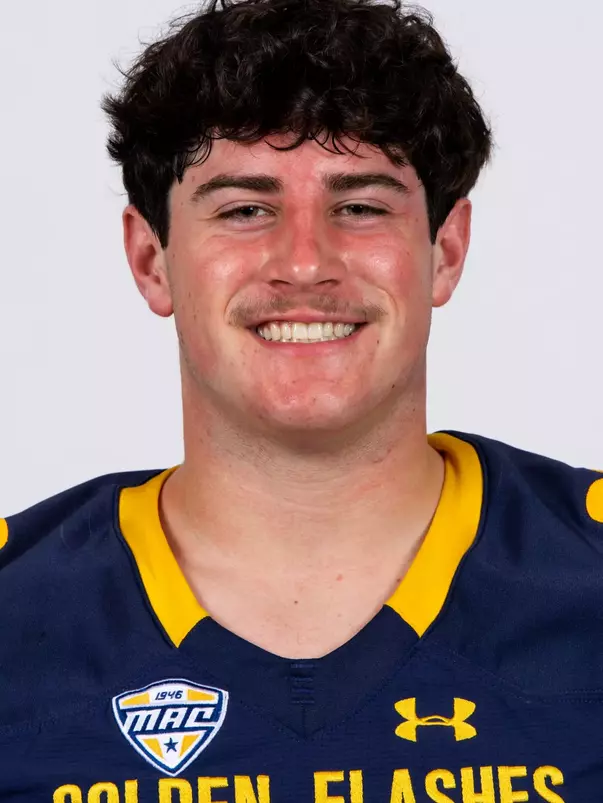 Eckley Bridges headshot in Kent State Golden Flashes football uniform