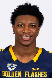 Lionel Burns III headshot in Kent State Golden Flashes football uniform