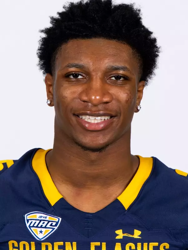 Lionel Burns III headshot in Kent State Golden Flashes football uniform