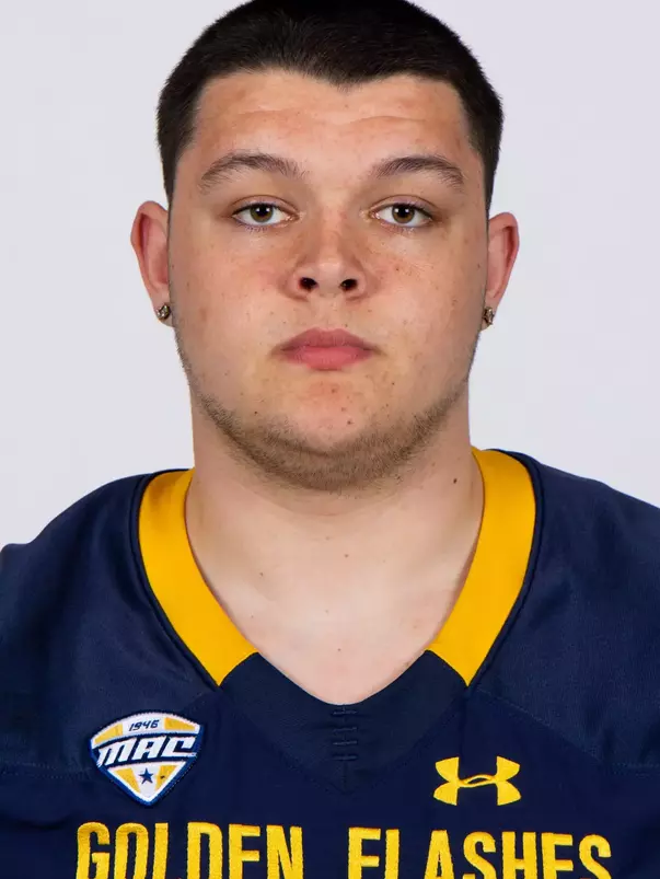 Liam Dalton headshot in Kent State Golden Flashes football uniform