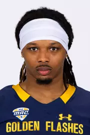 Norey Johnson headshot in Kent State Golden Flashes football uniform