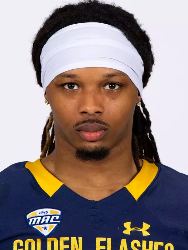 Norey Johnson headshot in Kent State Golden Flashes football uniform
