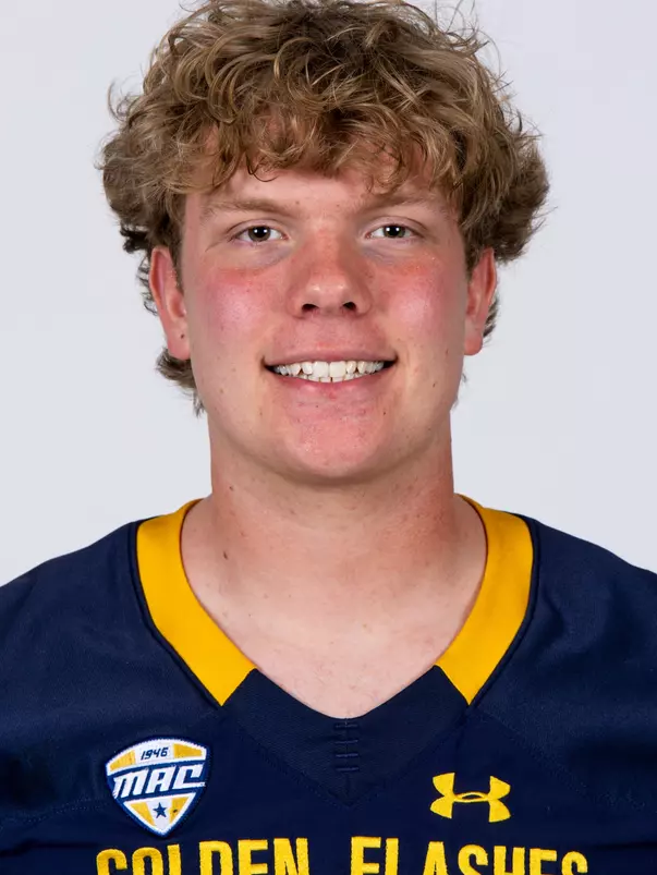 Colin Prichard headshot in Kent State Golden Flashes football uniform