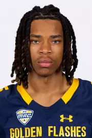Davion Pritchard headshot in Kent State Golden Flashes football uniform