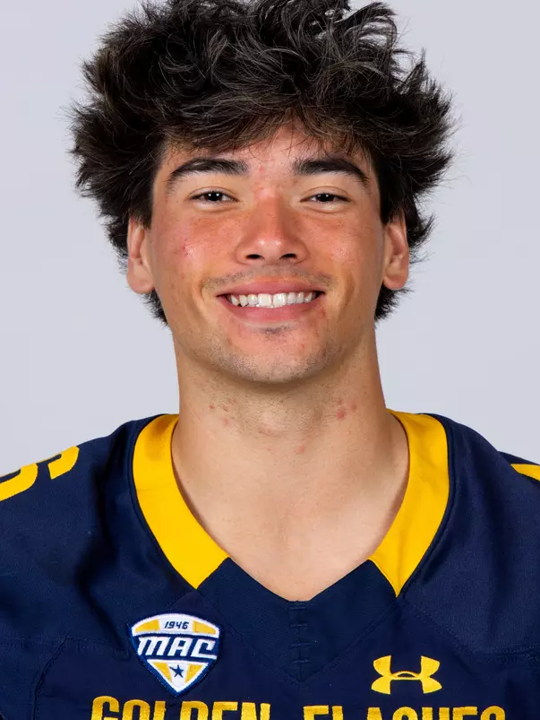 Ethan Thanthanaong headshot in Kent State Golden Flashes football uniform