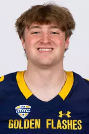Eli Tucker headshot in Kent State Golden Flashes football uniform