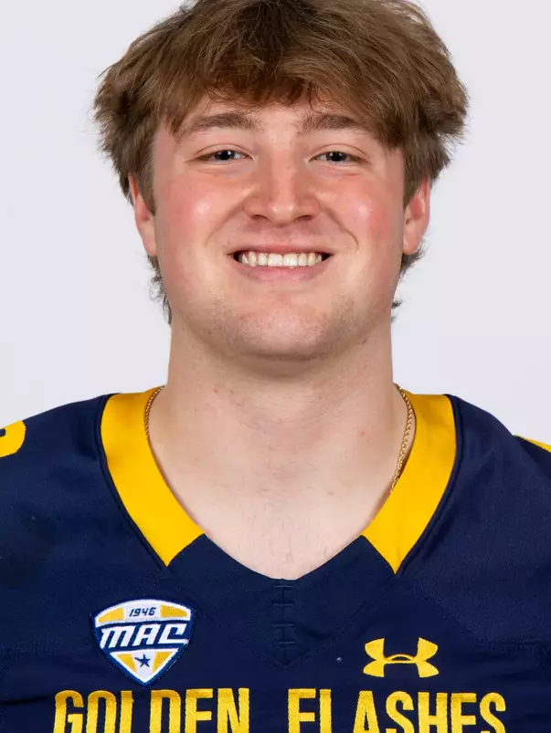 Eli Tucker headshot in Kent State Golden Flashes football uniform