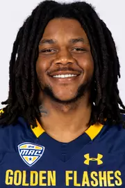 Javi'er Wills headshot in Kent State Golden Flashes football uniform