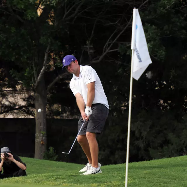 Cooper Schultz during the first round of the NCAA Austin Regional held at UT Golf Club in Austin, Texas, on Monday, May 13, 2024. (Brendan Maloney)