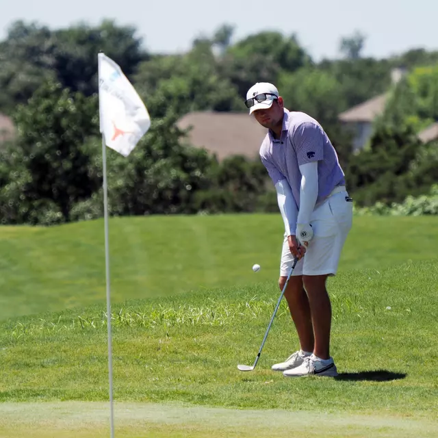 Cooper Schultz during the second round of the NCAA Austin Regional held at UT Golf Club in Austin, Texas, on Tuesday, May 14, 2024. (Brendan Maloney)