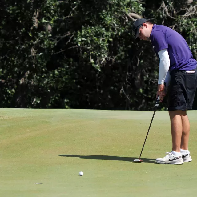 Cooper Schultz during the final round of the NCAA Austin Regional held at UT Golf Club in Austin, Texas, on Wednesday, May 15, 2024. (Brendan Maloney)