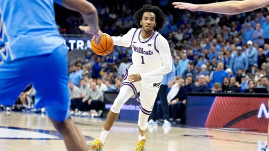 K-State Men's Basketball vs. Creighton, December 13, 2025. Final: KSU 83, CU 76. (Photo: Taylor Watkins/K-State Sports)