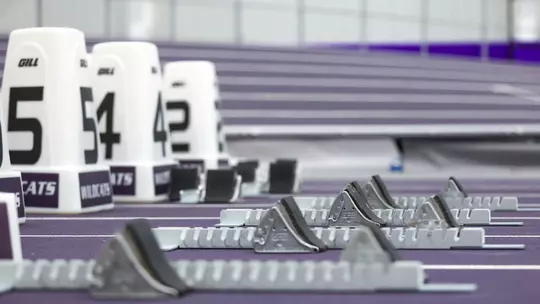 Starting blocks, Cliff Rovelto Indoor Track
