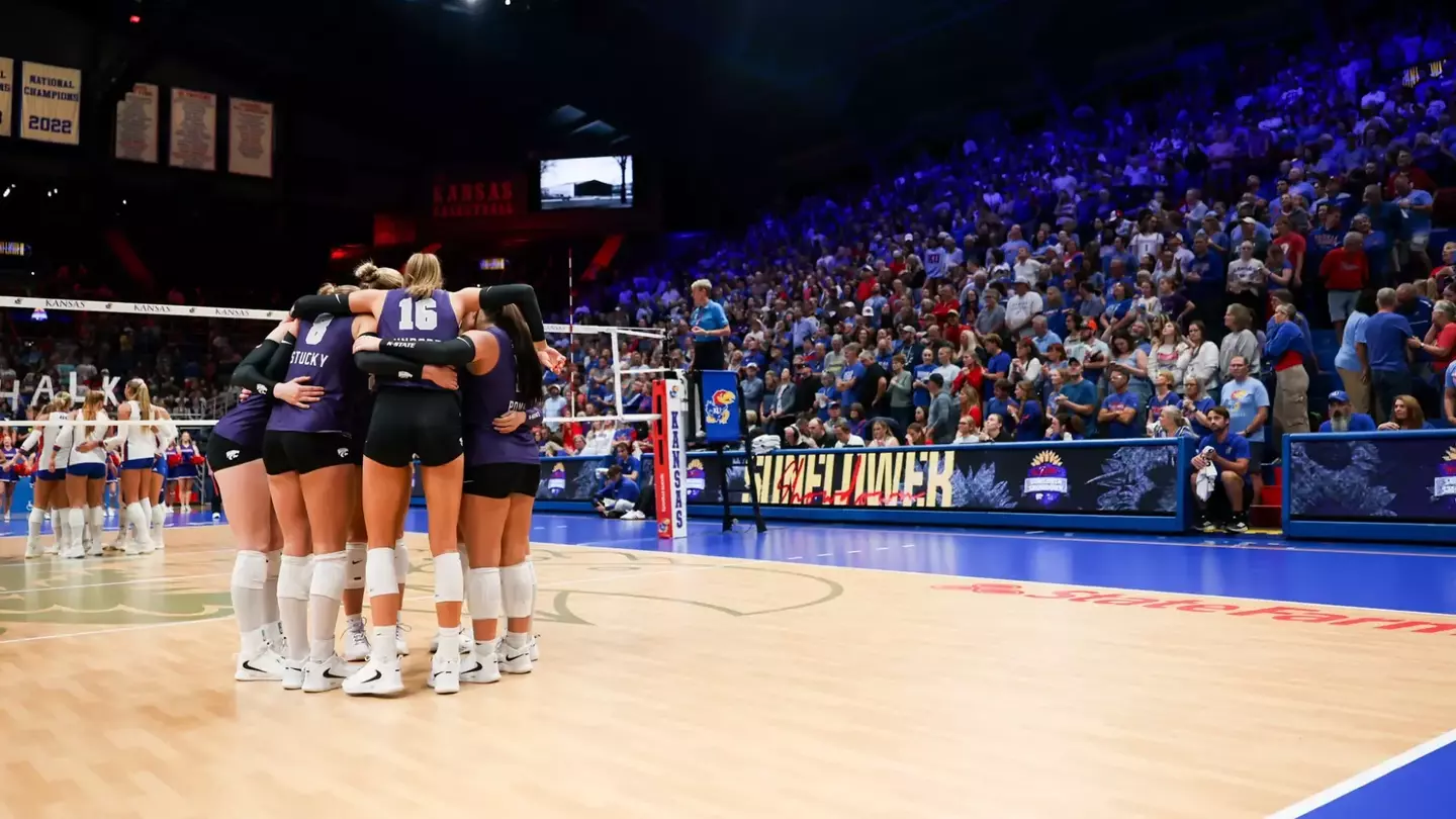 K-State Volleyball vs #15 KU, Friday, October 30, 2026, Allen Fieldhouse, Manhattan, KS Final Score: KSU 0, KU 3