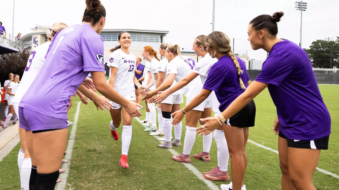 K-State Soccer vs. South Dakota State University, August 23, 2026. Final: KSU 3, SDSU 0. (Photo: Abby Kennedy/K-State Sports)